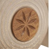 image:imageDeco 79 Paper Mache Floral Living Room Decorative Jars Decorative Container with Varying Shapes and Carved Wood Etchings Set of 3 Jar with Lid 6W 11H Brown