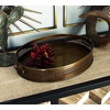 image:imageDeco 79 Metal Living Room Decor Tray Ottoman Tray Set of 2 Serving Tray 17 14W Brown