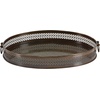 image:imageDeco 79 Metal Living Room Decor Tray Ottoman Tray Set of 2 Serving Tray 17 14W Brown