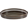 image:imageDeco 79 Metal Living Room Decor Tray Ottoman Tray Set of 2 Serving Tray 17 14W Brown