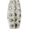 image:imageDeco 79 Ceramic Decorative Vase Centerpiece Vase with Cut Out Designs Vase for Home Decoration 8 x 4 x 14 SilverSilver