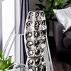 image:imageDeco 79 Ceramic Decorative Vase Centerpiece Vase with Cut Out Designs Vase for Home Decoration 8 x 4 x 14 SilverSilver