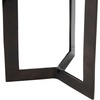 image:imageDeco 79 Aluminum Metal Side End Accent Table Tripod Shaped End Table with Black Marble Tabletops Set of 3 Side Table 24 23 21 H Black
