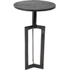 image:imageDeco 79 Aluminum Metal Side End Accent Table Tripod Shaped End Table with Black Marble Tabletops Set of 3 Side Table 24 23 21 H Black
