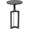image:imageDeco 79 Aluminum Metal Side End Accent Table Tripod Shaped End Table with Black Marble Tabletops Set of 3 Side Table 24 23 21 H Black