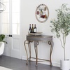 image:imageDeco 79 Metal Console Table 41 by 33Inch GoldSemicircular top