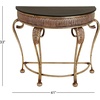 image:imageDeco 79 Metal Console Table 41 by 33Inch GoldSemicircular top