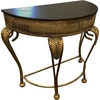 image:imageDeco 79 Metal Console Table 41 by 33Inch GoldSemicircular top