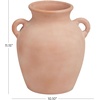 image:imageDeco 79 Ceramic Whitewashed Ribbed Vase 8 x 8 x 11 PinkPink