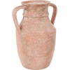 image:imageDeco 79 Ceramic Whitewashed Ribbed Vase 8 x 8 x 11 PinkPink
