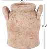 image:imageDeco 79 Ceramic Whitewashed Ribbed Vase 8 x 8 x 11 PinkPink