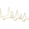 image:imageDeco 79 Metal Wide Minimalistic Triangle Tabletop Easel Set of 3 10 8 6 H Gold