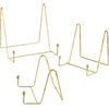 image:imageDeco 79 Metal Wide Minimalistic Triangle Tabletop Easel Set of 3 10 8 6 H Gold