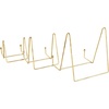 image:imageDeco 79 Metal Wide Minimalistic Triangle Tabletop Easel Set of 3 10 8 6 H Gold