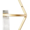 image:imageCosmoLiving by Cosmopolitan Metal Geometric Wall Planter Hanging Planter with Glass Holder Set of 3 Plant Hanger 8W 17H GoldGold