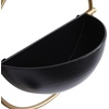 image:imageDeco 79 Metal Geometric Indoor Outdoor Wall Planter Indoor Outdoor Hanging Planter Set of 3 Plant Hanger 15 13 10H BlackBlack