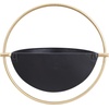 image:imageDeco 79 Metal Geometric Indoor Outdoor Wall Planter Indoor Outdoor Hanging Planter Set of 3 Plant Hanger 15 13 10H BlackBlack