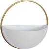 image:imageDeco 79 Metal Geometric Indoor Outdoor Wall Planter Indoor Outdoor Hanging Planter Set of 3 Plant Hanger 15 13 10H BlackWhite