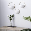 image:imageDeco 79 Metal Geometric Indoor Outdoor Wall Planter Indoor Outdoor Hanging Planter Set of 3 Plant Hanger 15 13 10H BlackWhite