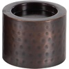 image:imageDeco 79 Metal Handmade Decorative Candle Holder Pillar Candle Stand Set of 3 Candlestick Holder 11 7 4H BrownBrown