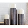 image:imageDeco 79 Metal Handmade Decorative Candle Holder Pillar Candle Stand Set of 3 Candlestick Holder 11 7 4H BrownBrown