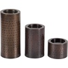 image:imageDeco 79 Metal Handmade Decorative Candle Holder Pillar Candle Stand Set of 3 Candlestick Holder 11 7 4H BrownBrown