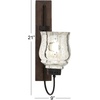image:imageDeco 79 Traditional Mango Wood Solid Wall Sconce 9 x 4 x 21 Brown