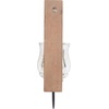 image:imageDeco 79 Traditional Mango Wood Solid Wall Sconce 9 x 4 x 21 Brown