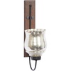 image:imageDeco 79 Traditional Mango Wood Solid Wall Sconce 9 x 4 x 21 Brown