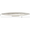 image:imageDeco 79 Aluminum Metal Living Room Decor Tray Long Slim Ottoman Tray with Elevated Base Serving Tray 34 x 5 x 3 Silver56 x 75 x 376