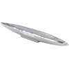 image:imageDeco 79 Aluminum Metal Living Room Decor Tray Long Slim Ottoman Tray with Elevated Base Serving Tray 34 x 5 x 3 Silver56 x 75 x 376