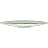 image:imageDeco 79 Aluminum Metal Living Room Decor Tray Long Slim Ottoman Tray with Elevated Base Serving Tray 34 x 5 x 3 Silver285 x 5 x 33