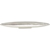 image:imageDeco 79 Aluminum Metal Living Room Decor Tray Long Slim Ottoman Tray with Elevated Base Serving Tray 34 x 5 x 3 Silver56 x 75 x 376