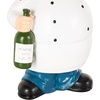 image:imageDeco 79 Polystone Chef Decorative Sculpture Kitchen Decorative Figurine Home Decor Statue with Black Trays Accent Figurine 14 x 6 x 16 WhiteWhite