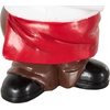 image:imageDeco 79 Polystone Chef Decorative Sculpture Kitchen Decorative Figurine Home Decor Statue with Black Trays Accent Figurine 14 x 6 x 16 WhiteWhite