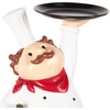 image:imageDeco 79 Polystone Chef Decorative Sculpture Kitchen Decorative Figurine Home Decor Statue with Black Trays Accent Figurine 14 x 6 x 16 WhiteWhite
