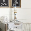 image:imageDeco 79 Wood Light House Decorative Sculpture Home Decor Statue with Netting Accent Figurine 6 x 6 x 16 Blue
