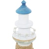 image:imageDeco 79 Wood Light House Decorative Sculpture Home Decor Statue with Netting Accent Figurine 6 x 6 x 16 Blue