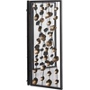 image:imageDeco 79 Metal Floral Foldable Mesh Netting 3 Panel Fireplace Screen with 3D Floral on Vines 56 x 1 x 32 Gold