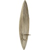 image:imageCosmoLiving by Cosmopolitan Stainless Steel Metal Single Candle Wall Sconce 6 x 23 x 6 SilverBrass