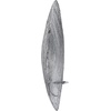 image:imageCosmoLiving by Cosmopolitan Stainless Steel Metal Single Candle Wall Sconce 6 x 23 x 6 SilverSilver