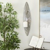 image:imageCosmoLiving by Cosmopolitan Stainless Steel Metal Single Candle Wall Sconce 6 x 23 x 6 SilverSilver