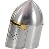 image:imageDeco 79 Metal Medieval Knight Crusader Helmet 9 x 9 x 13 Silver  Decorative Mask Replica Medieval Knight Crusader Home Decor Statue Armor Helmet ArmorSilver