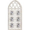 image:imageDeco 79 Wood 6 Slot Wall Photo Frame with Window Arch Shape 19 x 1 x 41 Light Brown  Ornate People Picture Frame 6 Slot With Window Arch Shape Photo Frame