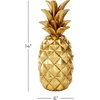 image:imageDeco 79 Polystone Fruit Decorative Sculpture Pineapple Home Decor Statue Accent Figurine 6 x 6 x 14 SilverGold