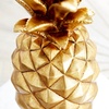image:imageDeco 79 Polystone Fruit Decorative Sculpture Pineapple Home Decor Statue Accent Figurine 6 x 6 x 14 SilverGold