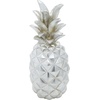 image:imageDeco 79 Polystone Fruit Decorative Sculpture Pineapple Home Decor Statue Accent Figurine 6 x 6 x 14 SilverSilver