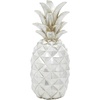 image:imageDeco 79 Polystone Fruit Decorative Sculpture Pineapple Home Decor Statue Accent Figurine 6 x 6 x 14 SilverSilver