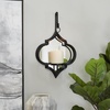 image:imageCosmoLiving by Cosmopolitan Metal Geometric Wall Hanging Pillar Wall Sconce 10 x 4 x 16 GoldBlack