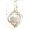 image:imageCosmoLiving by Cosmopolitan Metal Geometric Wall Hanging Pillar Wall Sconce 10 x 4 x 16 GoldGold